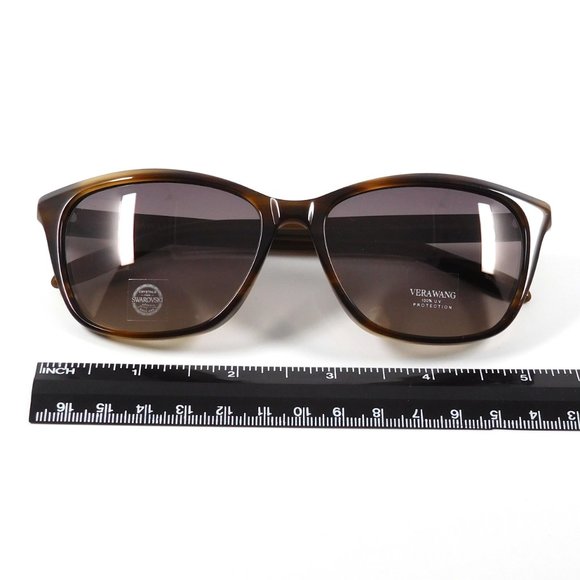 VERA WANG “Dasnee” Walnut Tortoise Sunglasses main image 7